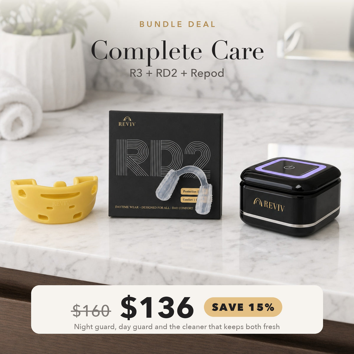 Complete Care: R3 + RD2 + Repod bundle, $136 was $160