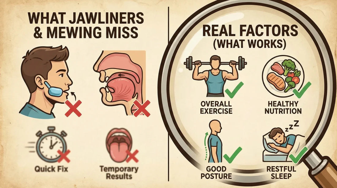 How to Get a Stronger Jawline: What Jawliners and Mewing Miss