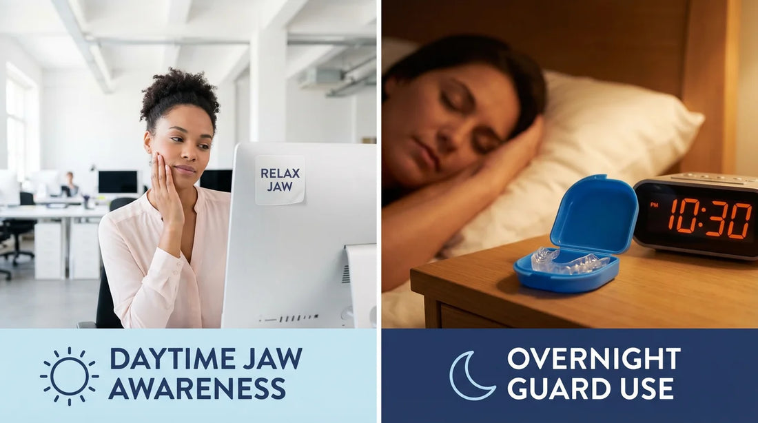 Daytime Jaw Awareness and Overnight Guard Use: Why Both Matter and How They Work Together