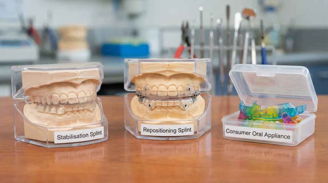 Stabilisation Splints, Repositioning Splints, and Consumer Oral Appliances: Understanding What Each Is For