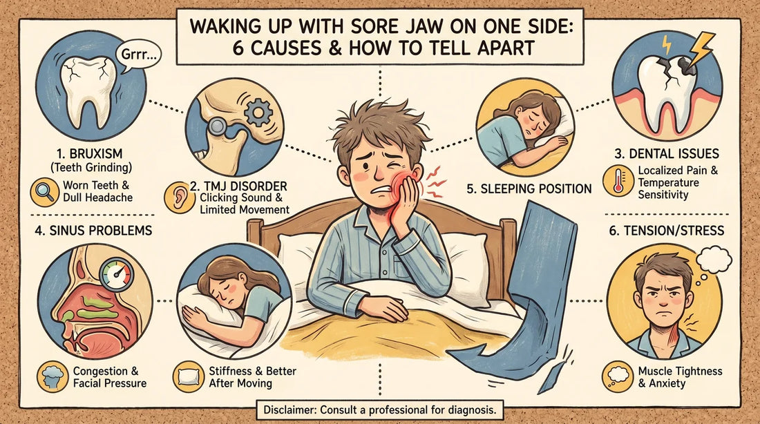 Waking Up With Sore Jaw on One Side: 6 Causes and How to Tell Them Apart