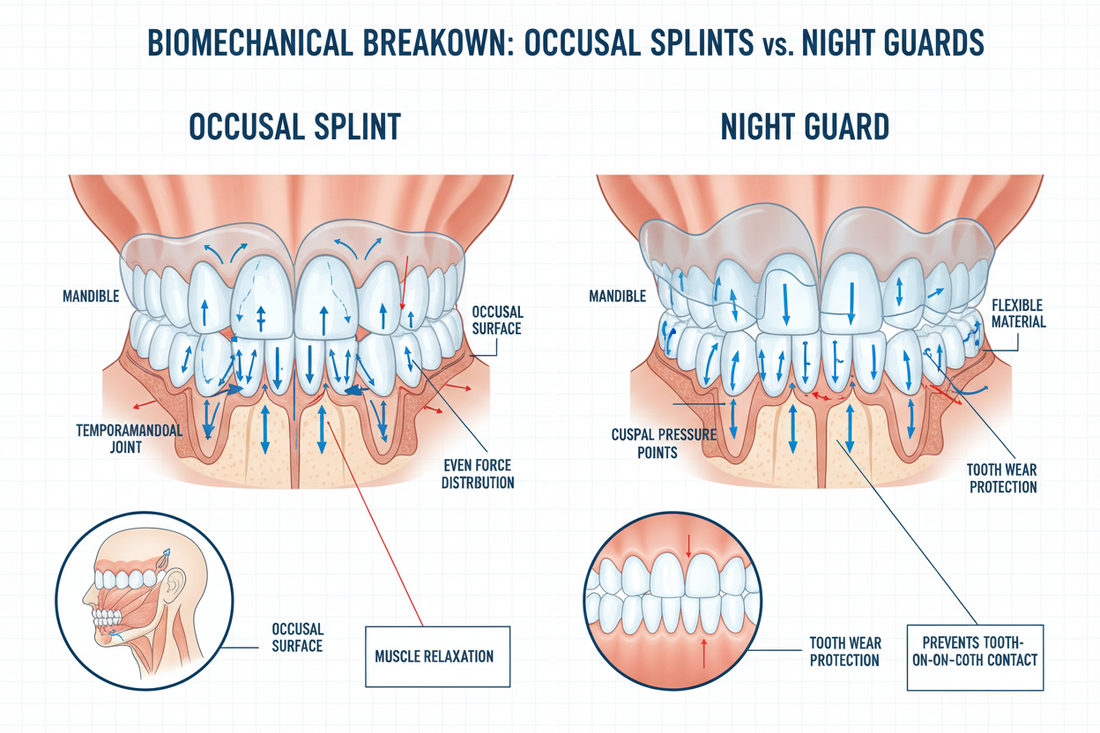 Occlusal Splint vs Night Guard: A Biomechanical Breakdown