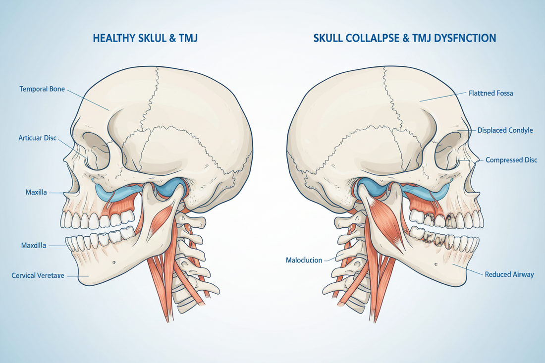 Why TMJ Is a Symptom of Skull Collapse — Not a Jaw Problem