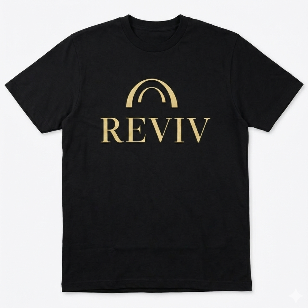 Reviv Signature Logo T-Shirt, 100% cotton, Unisex