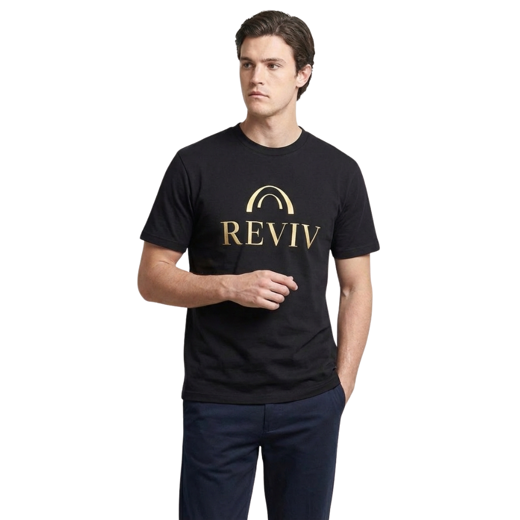 Reviv Signature Logo T-Shirt, 100% cotton, Unisex