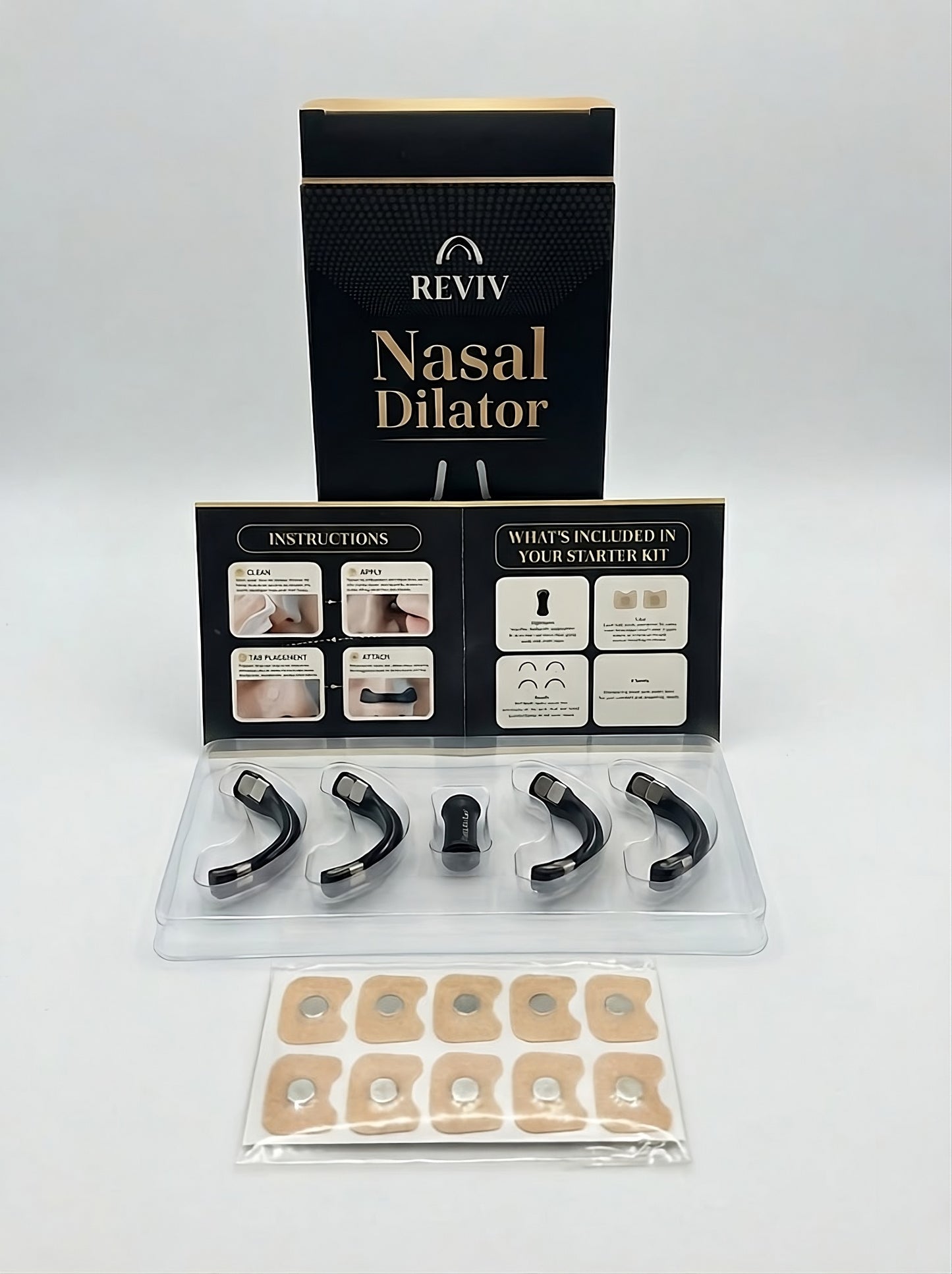 Reviv Nasal Dilator, 30 Tabs, 4 Size Bands