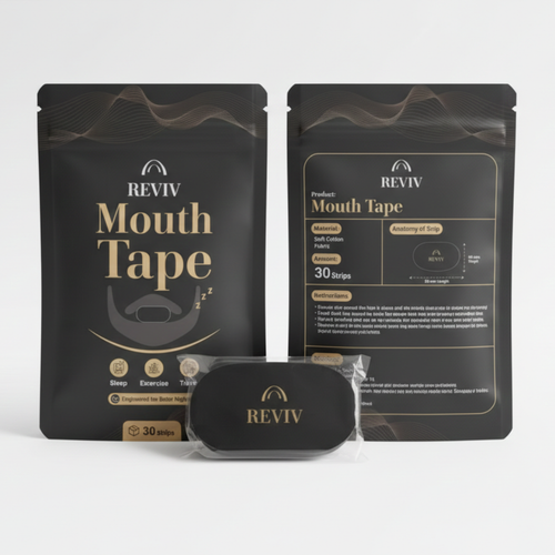 Mouth tape on