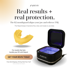 R2 mouthguard and Repod ultrasonic cleaner bundle