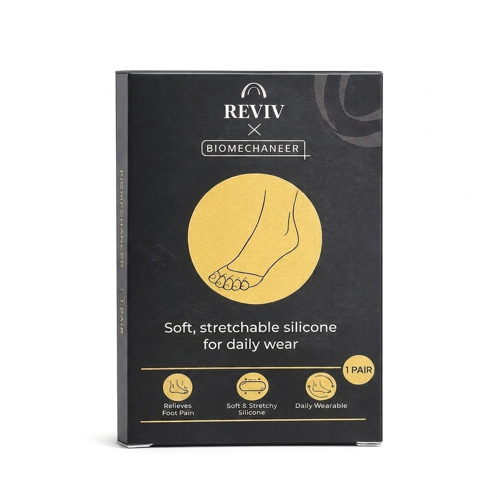 Reviv x Biomechaneer Toe Spacers, Soft Medical-Grade Silicone, 1 Pair