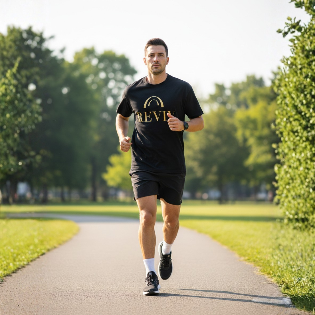 Reviv Signature Logo T-Shirt, 100% cotton, Unisex