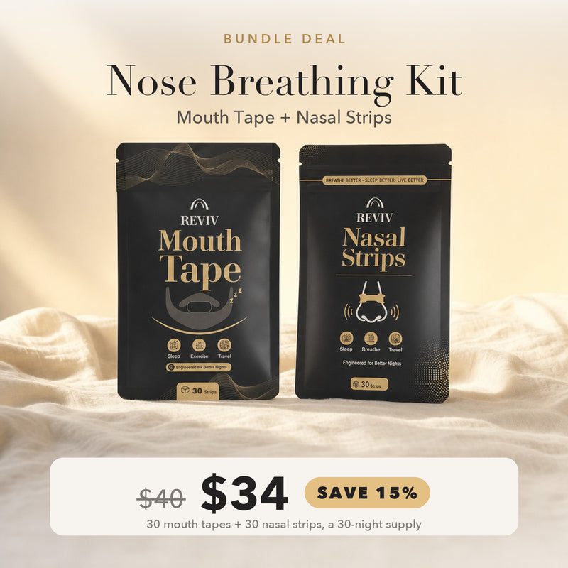 Nose Breathing Kit: Mouth Tape + Nasal Strips (Bundle Deal)