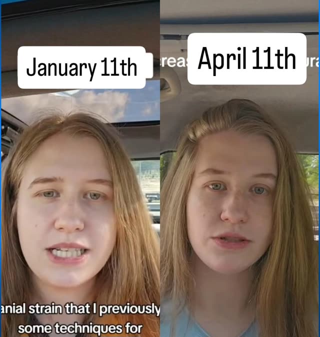 Face, 3 months apart